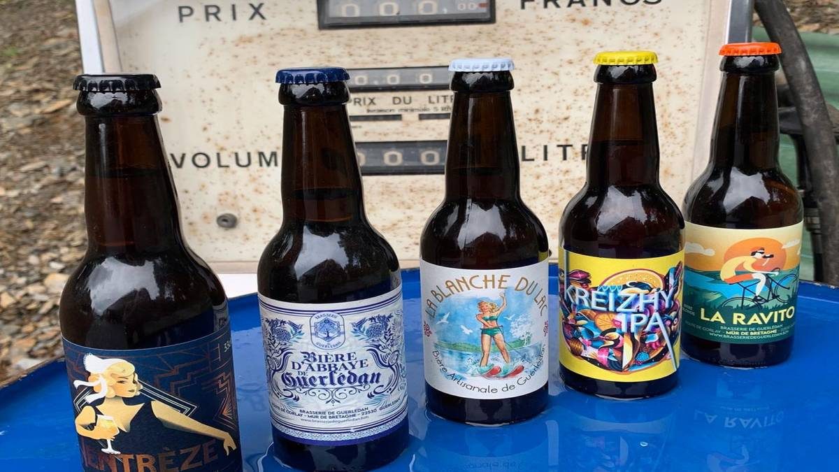 Bouteilles de la brasserie de Guerlédan