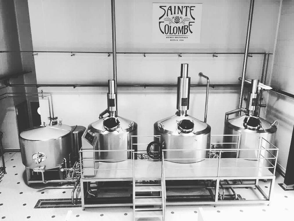 Cuves de brassage d’une brasserie bretonne