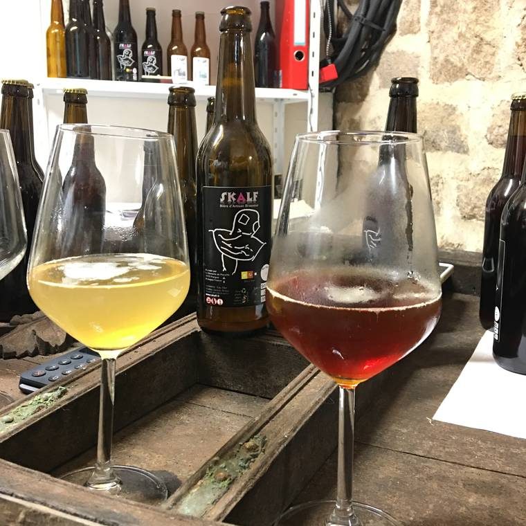 Verres de bière de la brasserie Skalf
